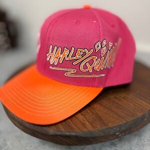 Pink and Orange Harley Quinn /Baseball Cap‎
